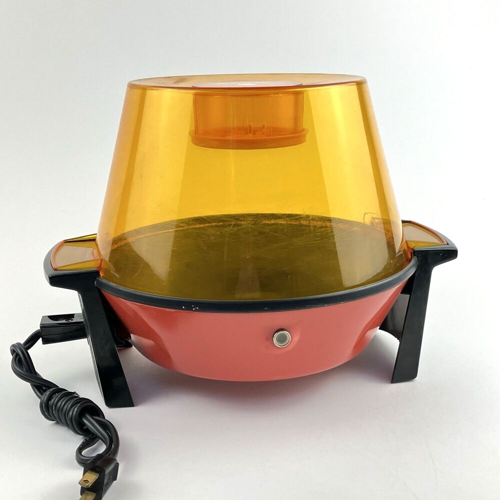 Hamilton Beach Butter-Up Self Buttering Hot Air Popcorn Popper Orange/Amber
